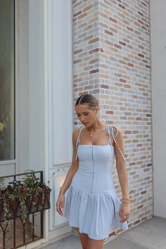 Quinn Pleated Mini Dress